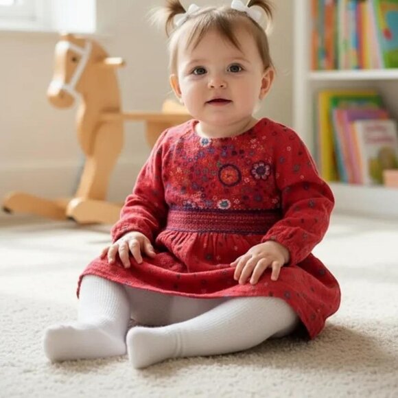 Zara Baby Girl Collection Floral Print Dress 12-18 Months (86 cm) - Picture 9 of 9